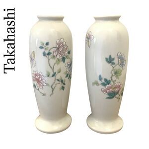 Takakashi vintage Japanese vase set from Cho Cho San Francisco 1980s